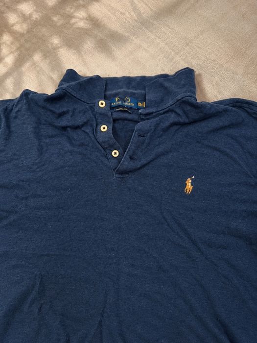 Polo Ralph Lauren XXL Custom Slim Fit bleumarin – 100% bumbac