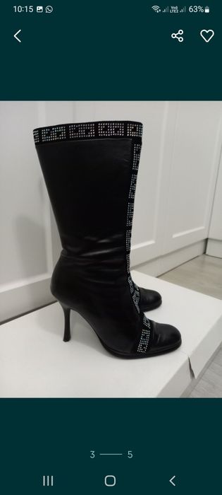 кожанные женские сапоги