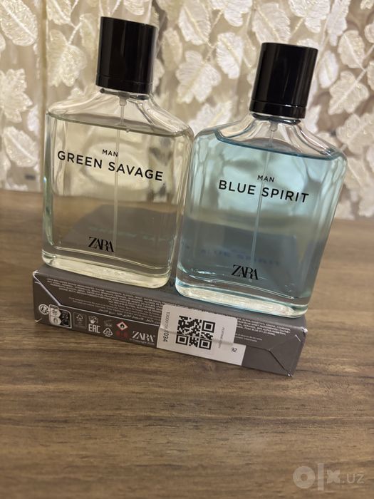Zara man Green Savage + Blue Spirint