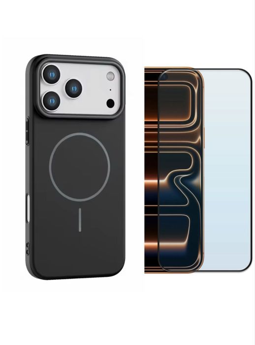 Iphone 17 AIR PRO MAX Husa Stylish Magsafe + Folie Sticla D+ Premium