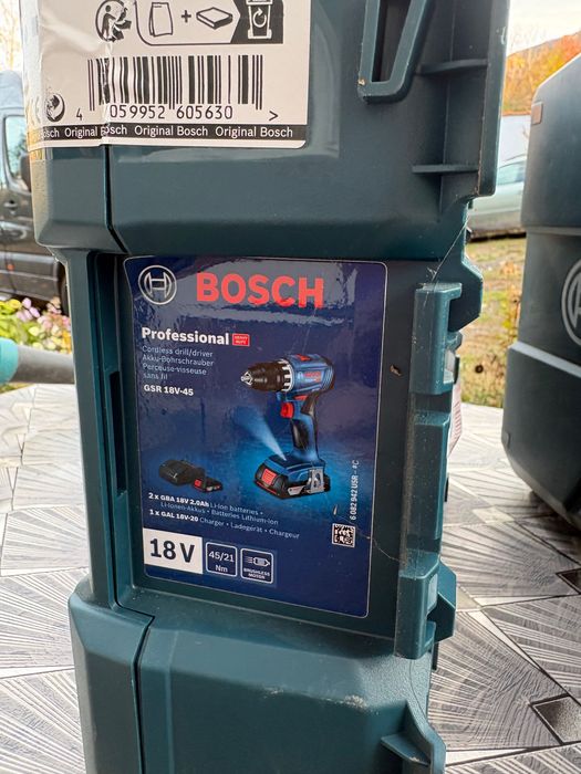 Bosch винтоверт GSR 18V-45