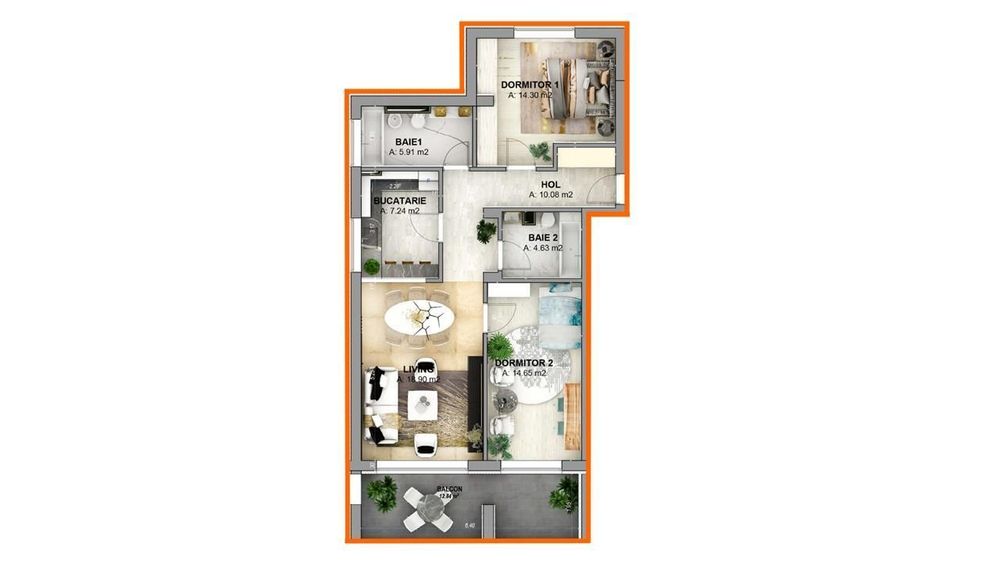 Apartament NOU - 3 camere, vila exclusivista, pret avantajos