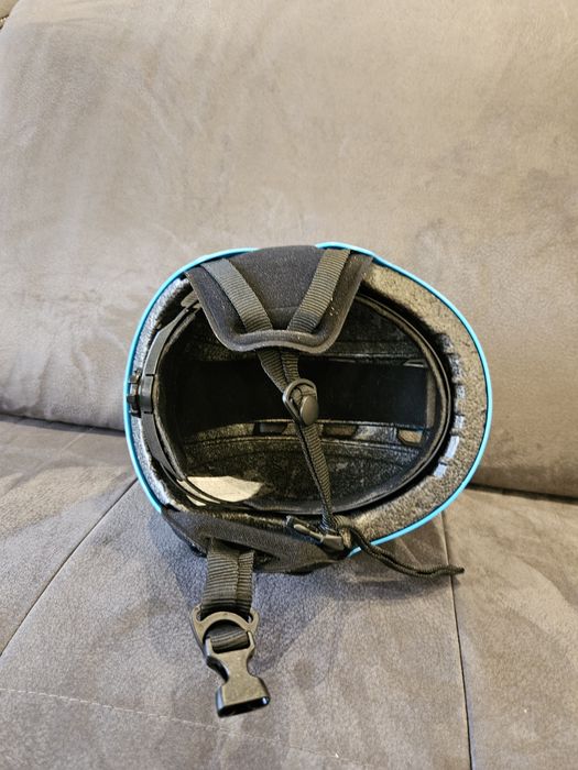 Детска каска за ски Weze, синя + подрък