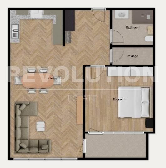 Двустаен апартамент С АКТ 14 в ж.к. Люлин 9