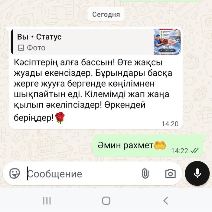 килем жуу орталыгы Раяна