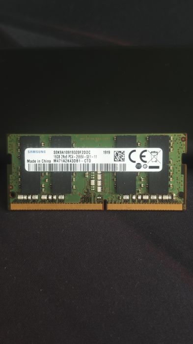 Продаётся Оперативная память Samsung SO-DIMM DDR4 16gb 2666Mhz