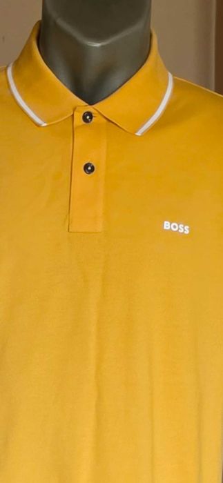 Нов BOSS PADDY Polo Shirt Мъжка Тениска С Яка Ежедневна Раз.L
