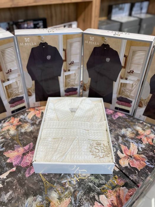 Банный халат вафельный в коробке