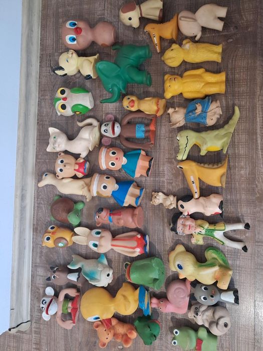 Стари соц гумени играчки колекционерски ГДР СССР български