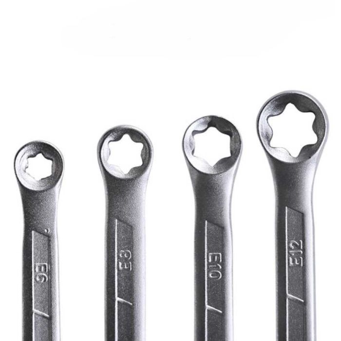 Комплект звездогаечни ключове Е-та ( еврейска звезда) 4 части HAWEK