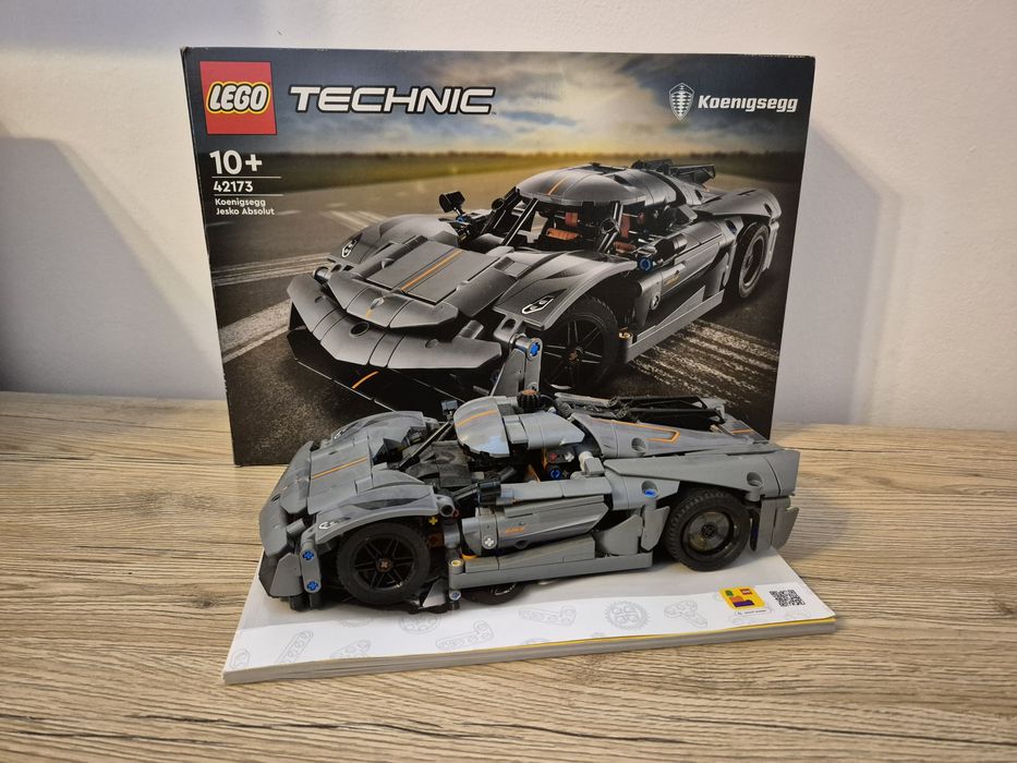 LEGO 42173 Technic:Hipermasina Koenigsegg Jesko Absolut gri,10 ani+801