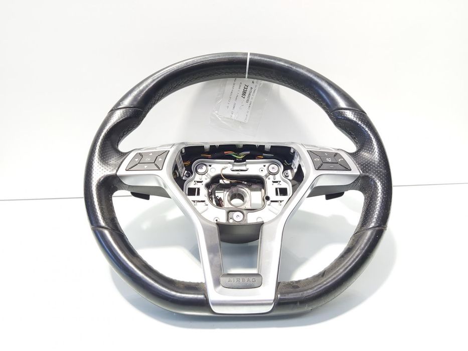 Volan piele cu padele si comenzi, cod A1724602703, Mercedes Clasa E (W212)