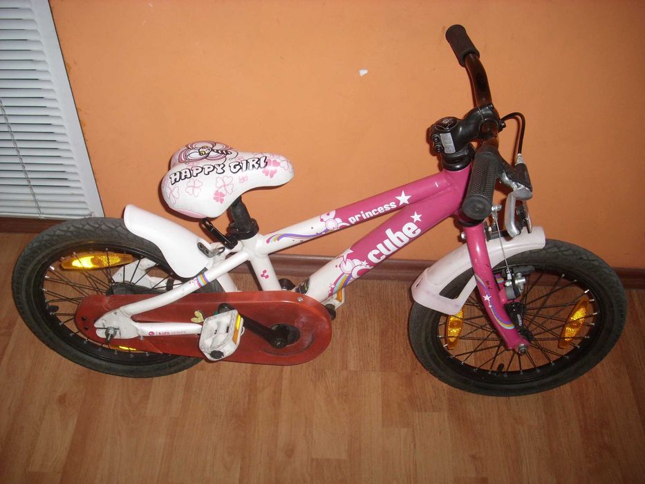 CUBE 16" USA АЛУМИНИЕВ  детски велосипед,колело +спомагателни.Идеален.