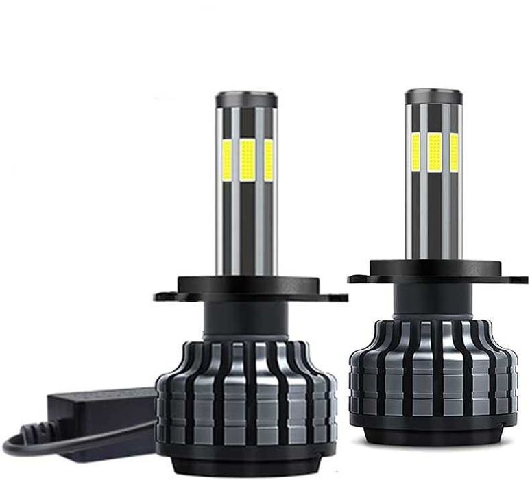 К-Т 360° градуса COB Led Крушки  H4 H7 H11 H8 H9  12-24V 80W