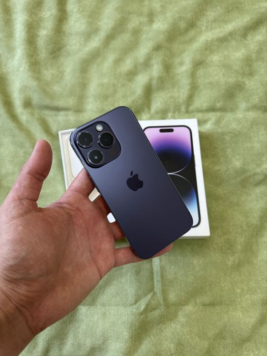 Айфон 14 Про 128 ГБ iPhone 14 Pro 90 % с коробкой ВСЕ РАБОТАЕТ АСТАНА