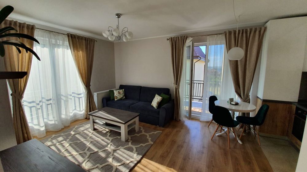 Apartament 2 camere de închiriat – Calea Turzii, 50 mp, terasă, parcare subterană – 600 €/lună