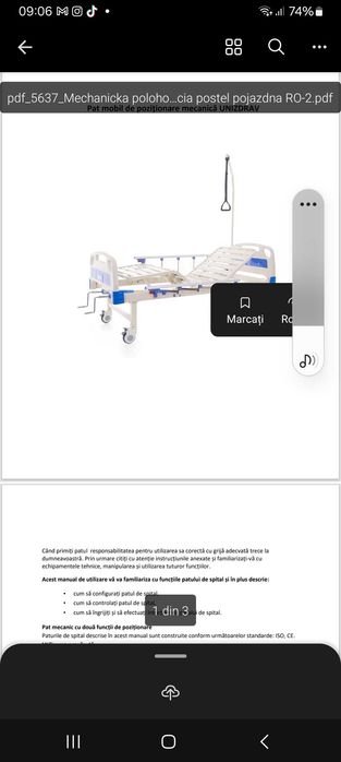 Vand pat medical nou