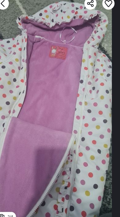 Salopeta iarna combinizon flausat cu fermoar 12m