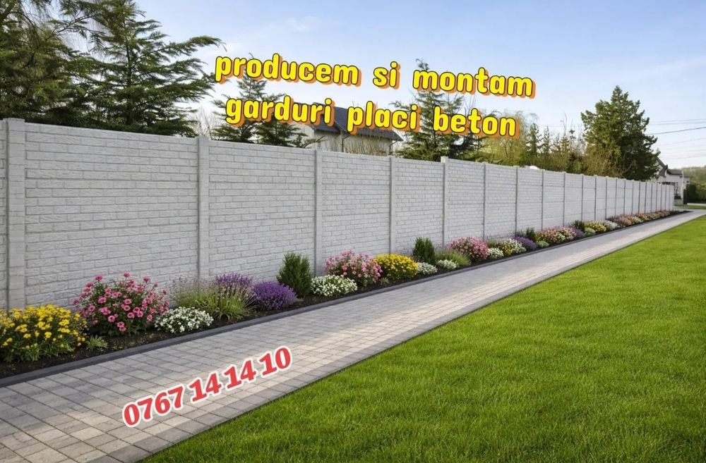 gard placi beton