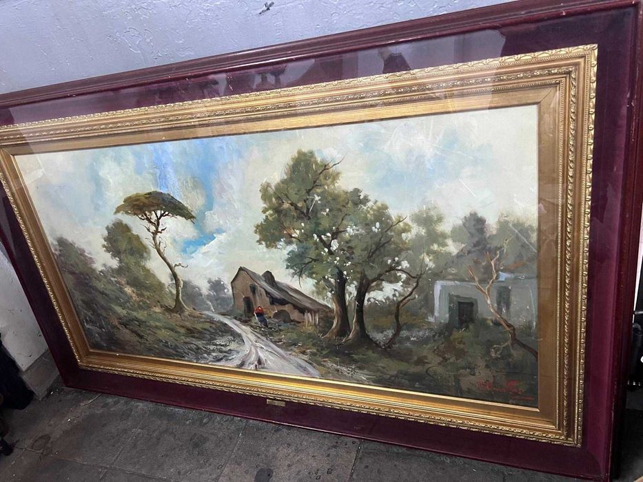 Tablou semnat,pictura in ulei de dimensiuni foarte mari!