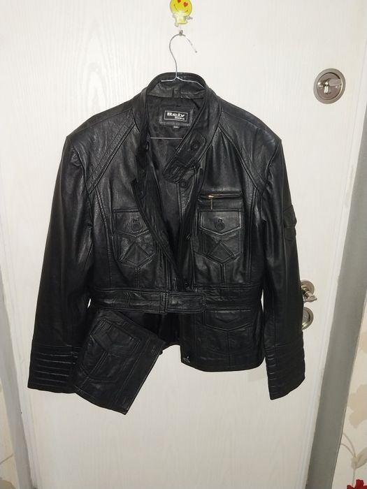 Geaca piele convertibila