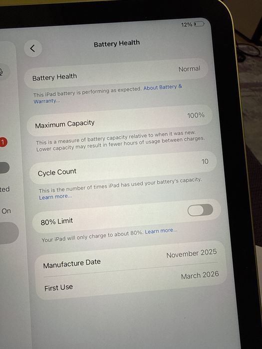 Ipad  A16 128Gb Wi-fi Ca Noua Full Box 10 cicluri incarcate