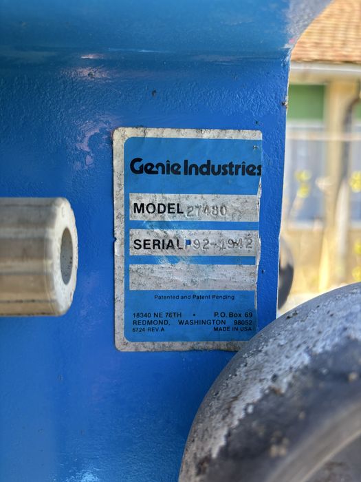 Vand Nacele Telescopica Genie 9M 12v