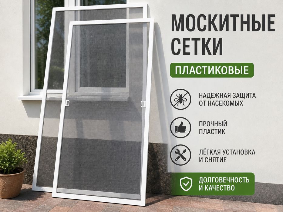 Москитные сетки (пластик)