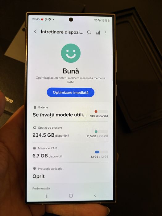 Samsung Galaxy s24 ultra condiție super precum nou cutie 256 GB