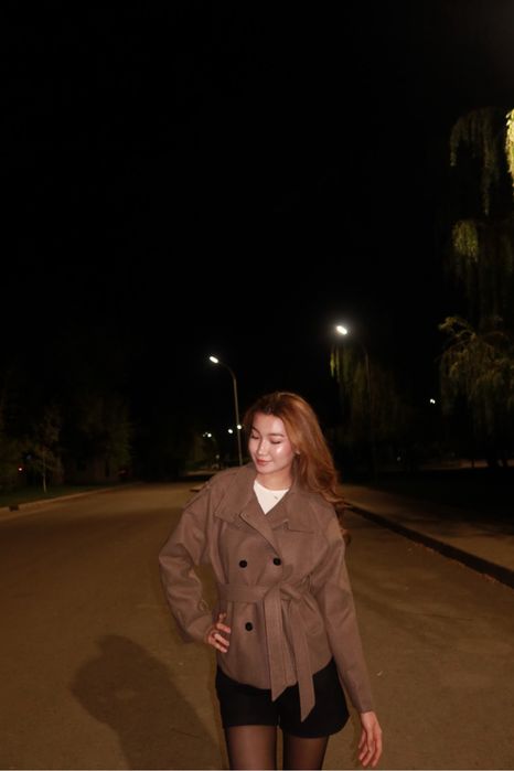 Пальто-тренч теплое