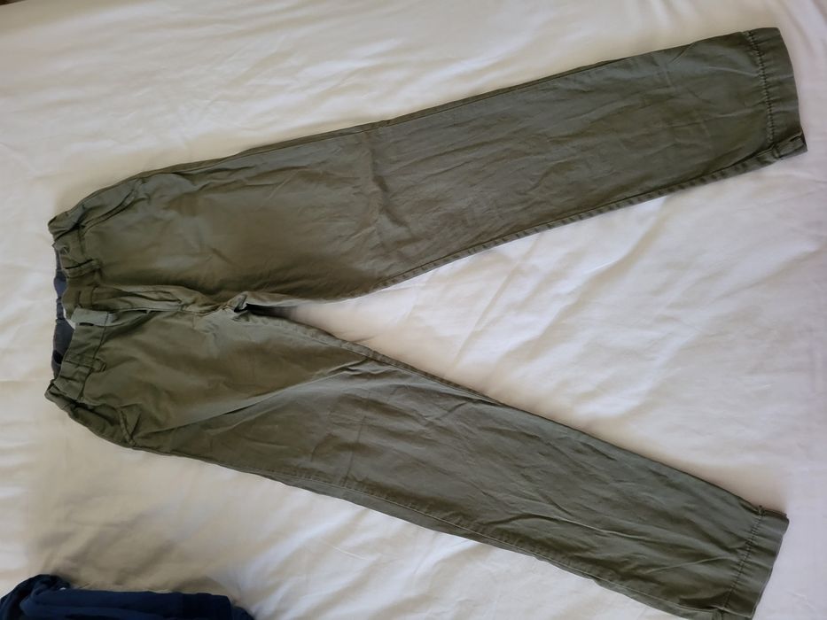 Lot trening, pantaloni twill, hanorac, haine scoala 134, 8-9 ani H&M