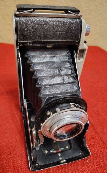 Aparat foto cu burduf vechi superb Kodak Lumiere Royer