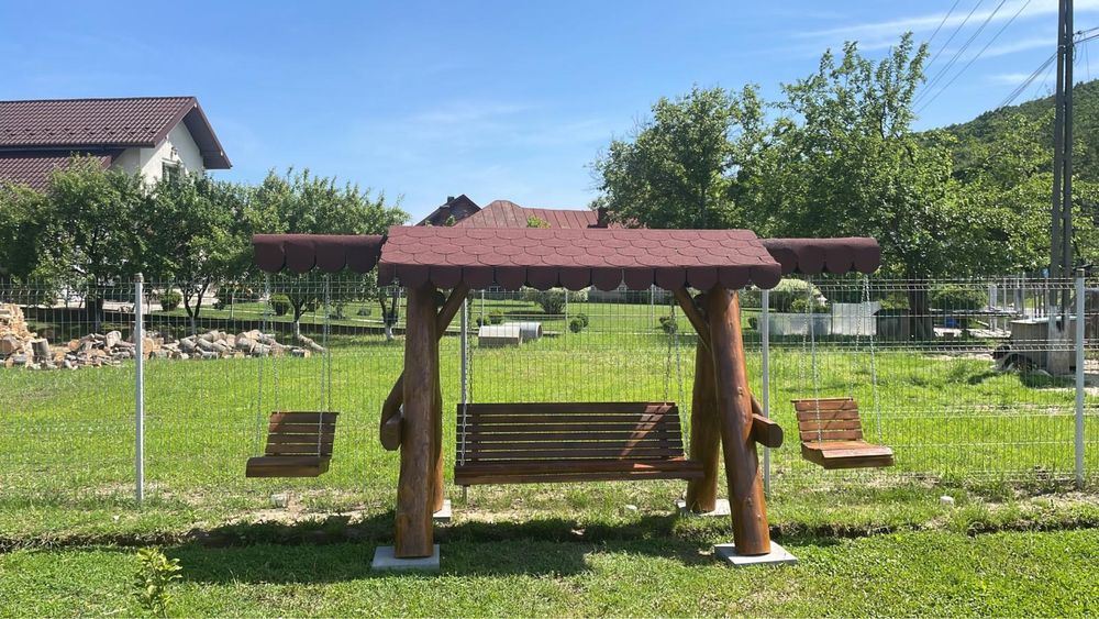 Leagan din lemn / balansoar din bile rotunde