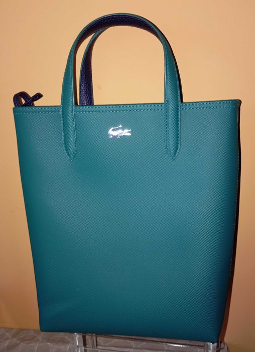 Чанта дамска Lacoste NF2991AA. Зелена.