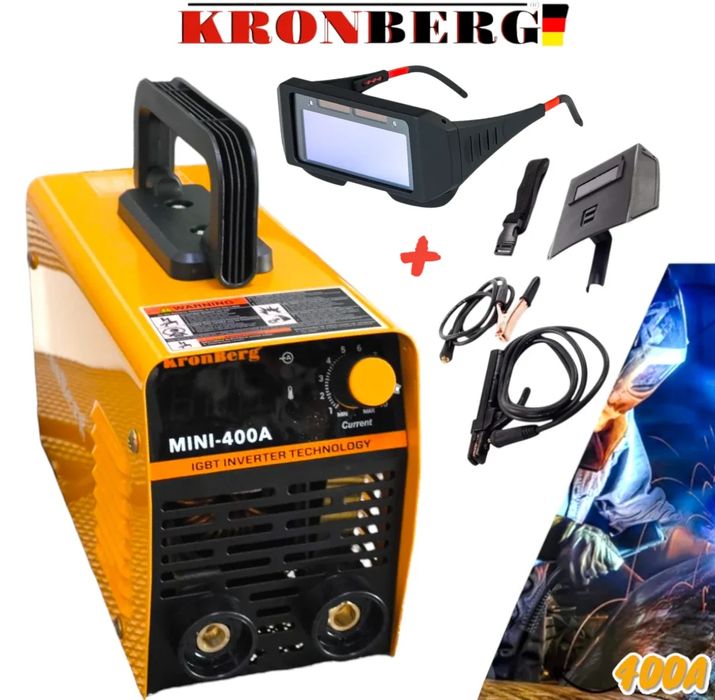 Електрожен Инверторен 400А с Дисплей KRONBERG IGBN INVERTER до 5мм