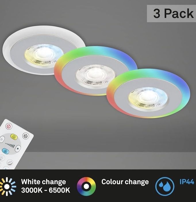 Set de 3 Spoturi Încastrate în Tavan BRILONER