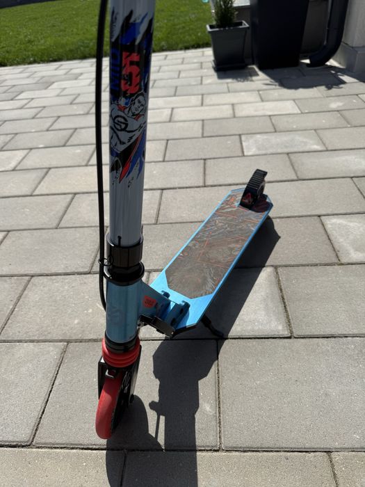 trotineta oxelo decathlon suspensie mid 5 albastru