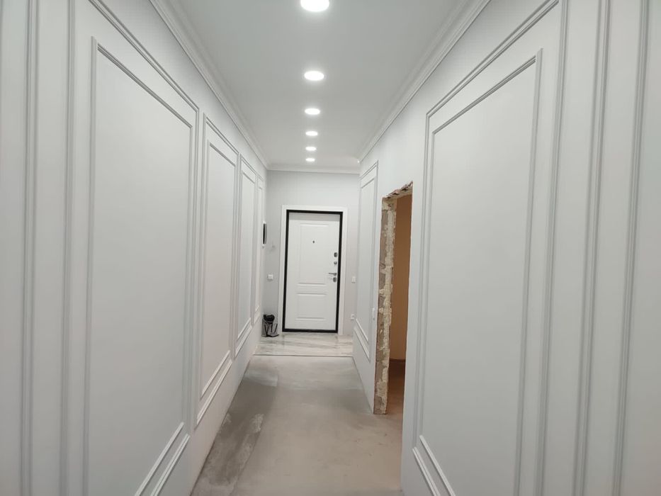 Шпаклевка стен, покраска стен