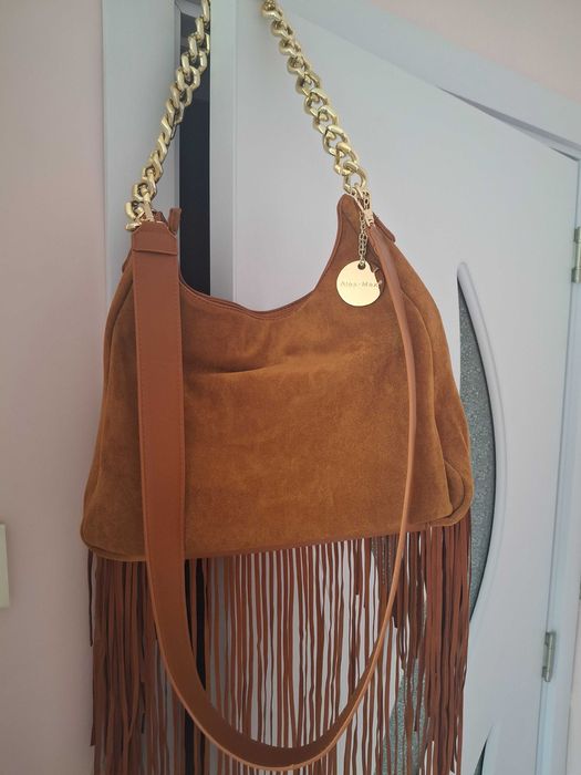 Дамска кожена чанта от Италия