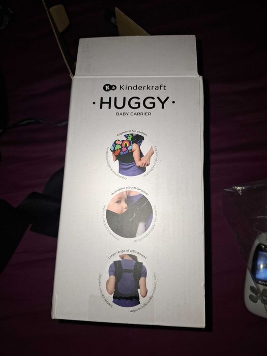 Kinderkraft, Huggy, marsupiu ergonomic, Happy Shapes