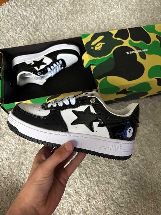 Bape Sta alb negru marimea 38