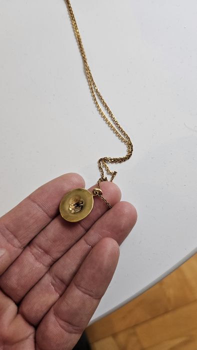 Сребърно (позлатен) колие