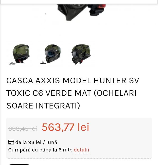 Vând cască moto AXXIS