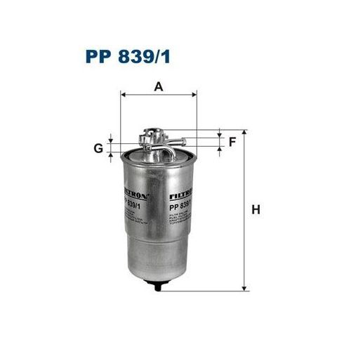 Filtru combustibil Audi A6, A4, A3, Passat, New Beetle, Lt 28-46, Golf 4, Bora, Skoda Superb, Octavia, Seat Toledo, Leon, Punto, Fiat Punto, Filtron