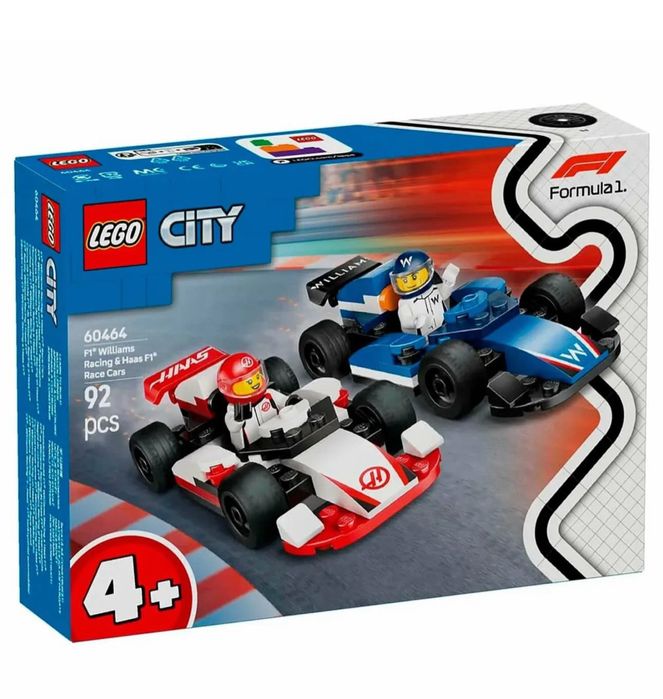 LEGO City F1 Williams Racing & Haas F1 Race Cars
