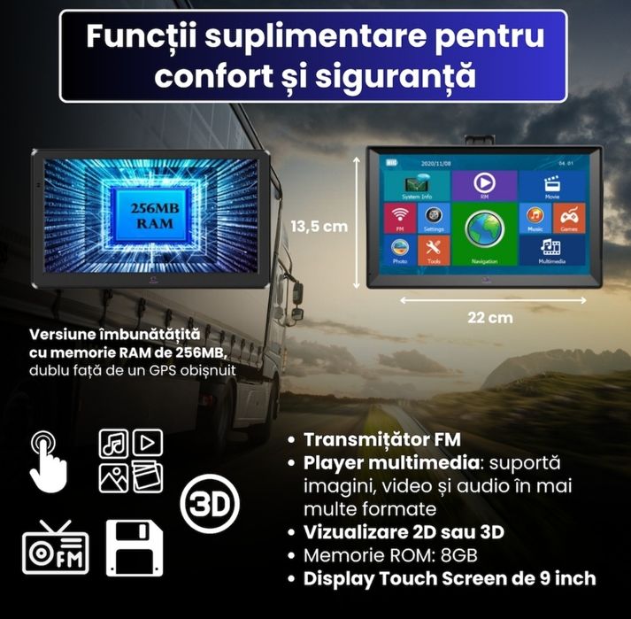 Navigatii GPS 7"GPS iGO PRIMO GPS Truck GPS TIR Camion GPS Autocar GPS