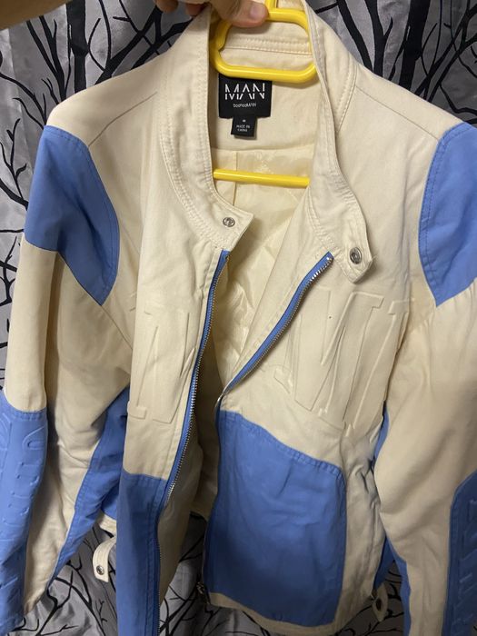 Jacheta bej albastru