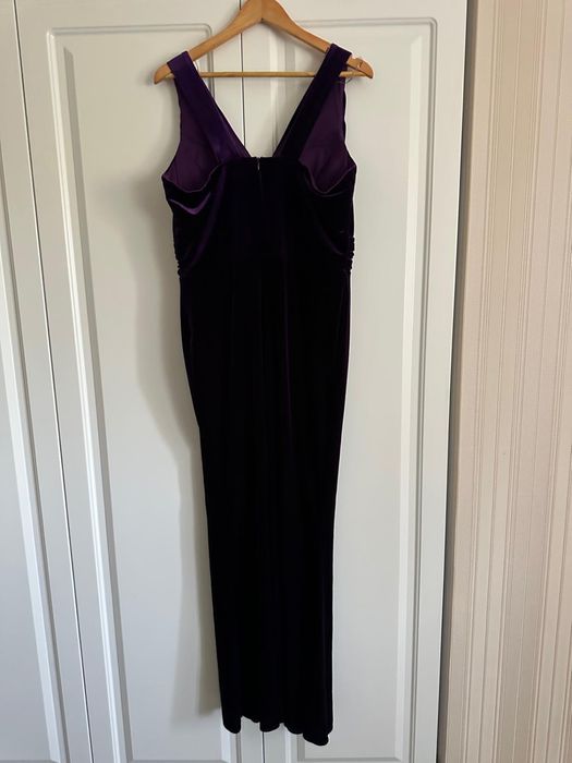 Rochie din catifea , de ocazie , lunga , eleganta , masura L / XL