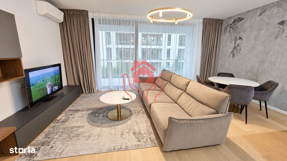 Baneasa Shopping City-3 camere mobilier ROVERE I parc I scoli I garaj
