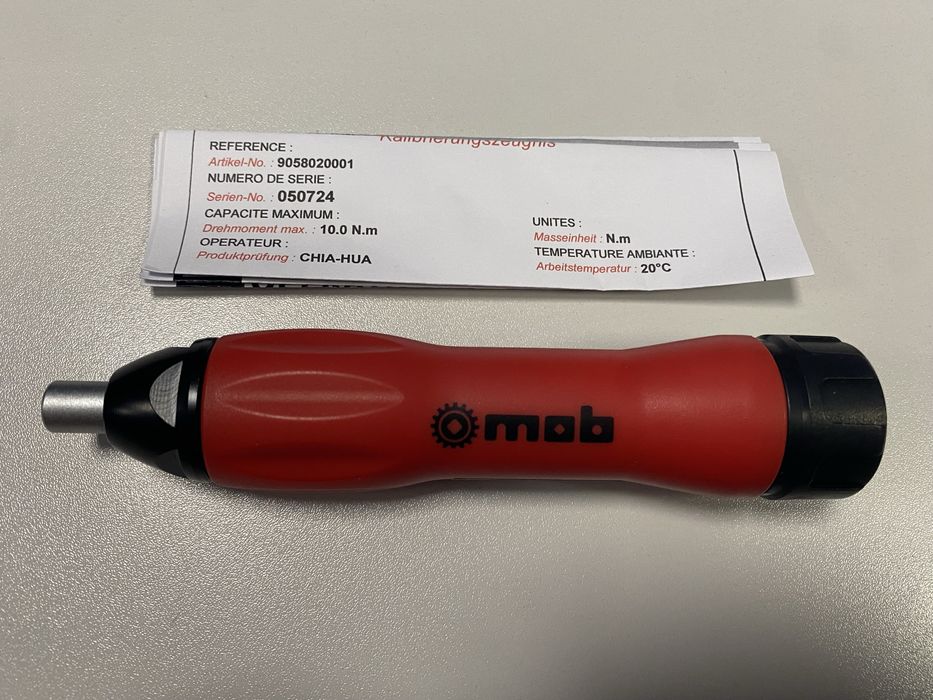 Surubelnitã dinamometrică Mob 1/4" 2-10 Nm, pentru biti